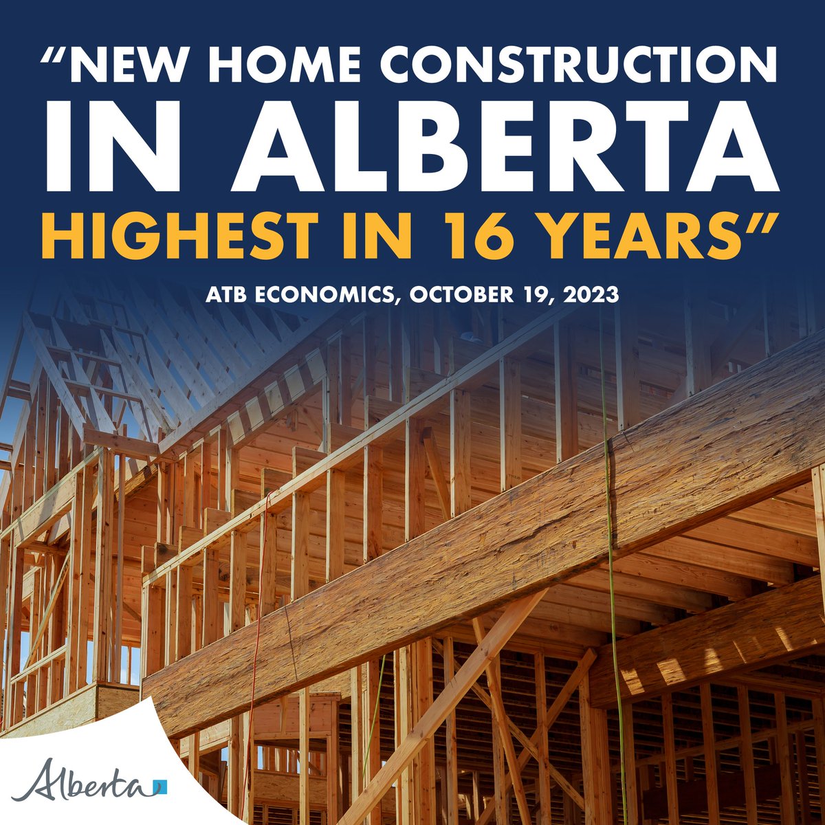 JasonNixonAB's tweet photo. Alberta is building! Last month, as housing starts were down 8% across the country, Alberta's housing starts continued to rise.

More homes = good news for our province. https://t.co/RXxgHJXZIo