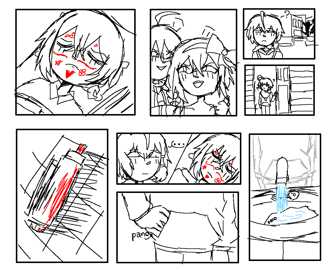 MaenoKin's tweet photo. i was drawing a little wilsiri cute comic-- idk-- I liked it, but it's embarrassing to post on Twitter-- i didn't finished yet. And sorry for the Brazilian word-- "pano" means cloth

#wilsiri #WitchsHeart #SiriusGibson #WilardoAdler #ClaireElford #AsheBradley https://t.co/GFZuAQ8Dx6