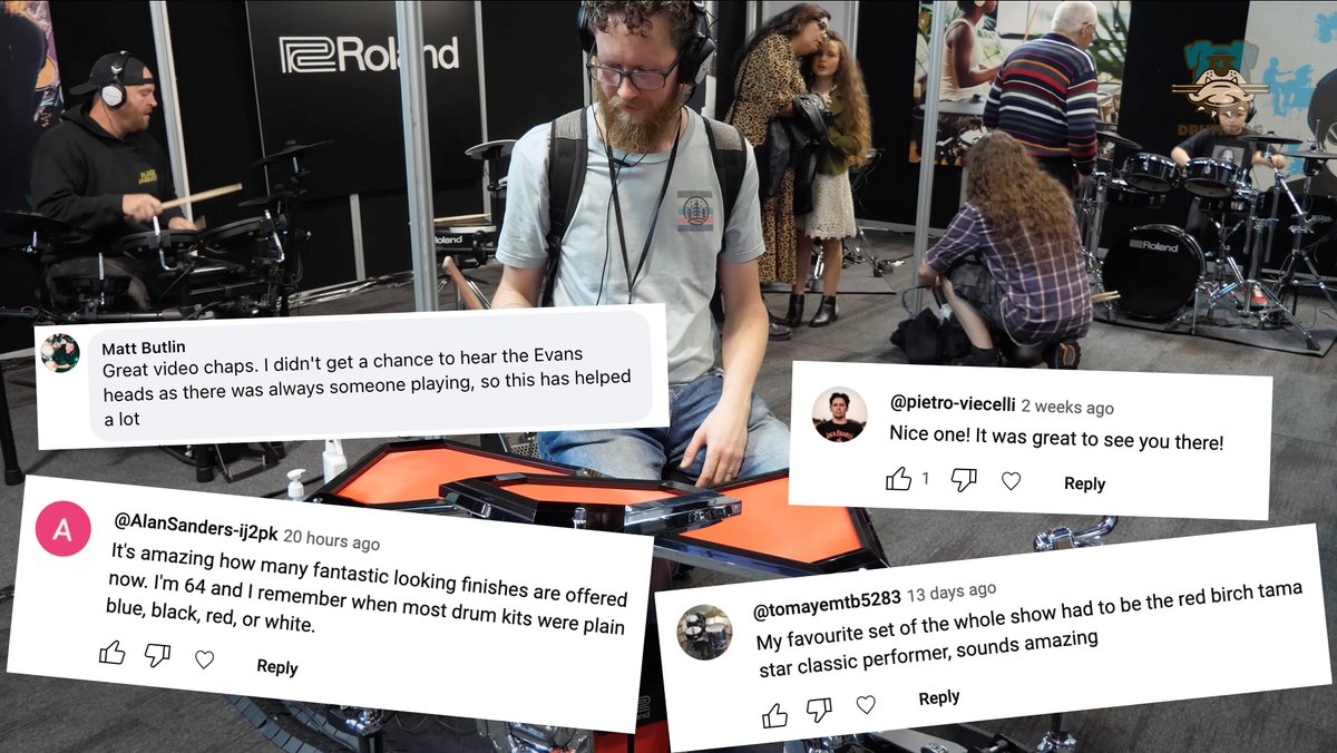 We love hearing your thoughts on our videos! Here’s what some of you had to say about our latest video. #UKDrumShow2023 #DrumDogReview