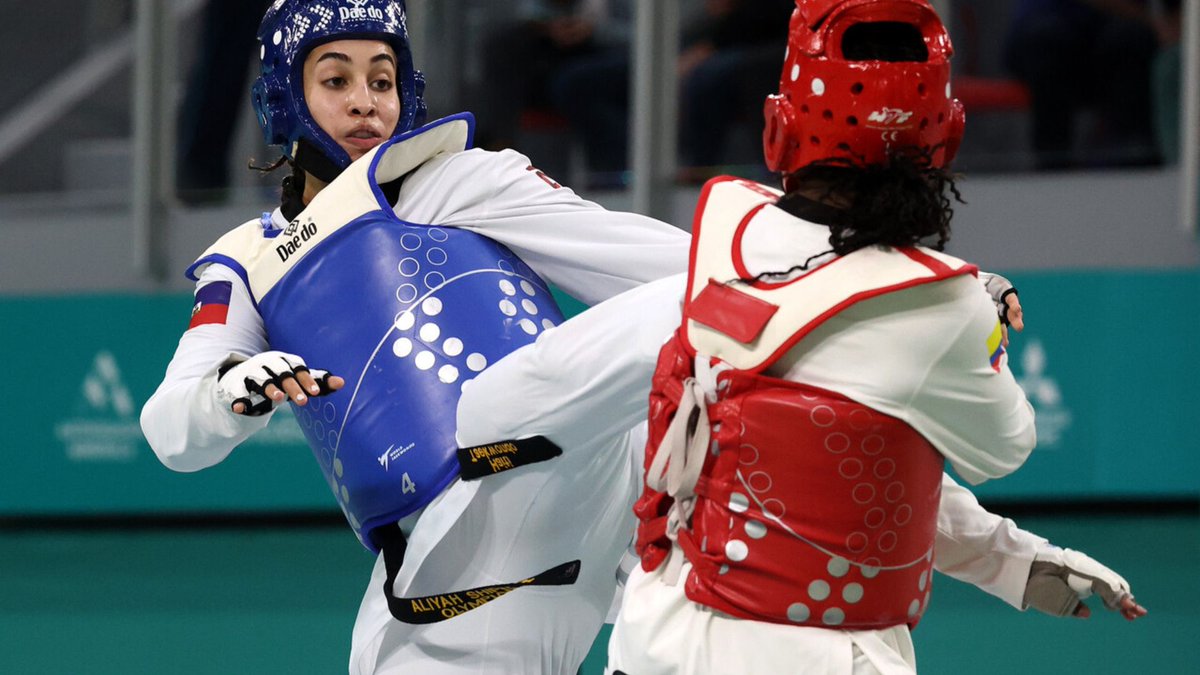 santiago2023's tweet photo. 🇭🇹🥉🥋 Haití escribe historia en Taekwondo y suma una segunda medalla

🔥 Aliyha Shipman conquistó el bronce panamericano en la categoría +67 kilos.

Los detalles acá 👉🏼 https://t.co/wBZxMnwyS9 https://t.co/hgOKnE1wSv
