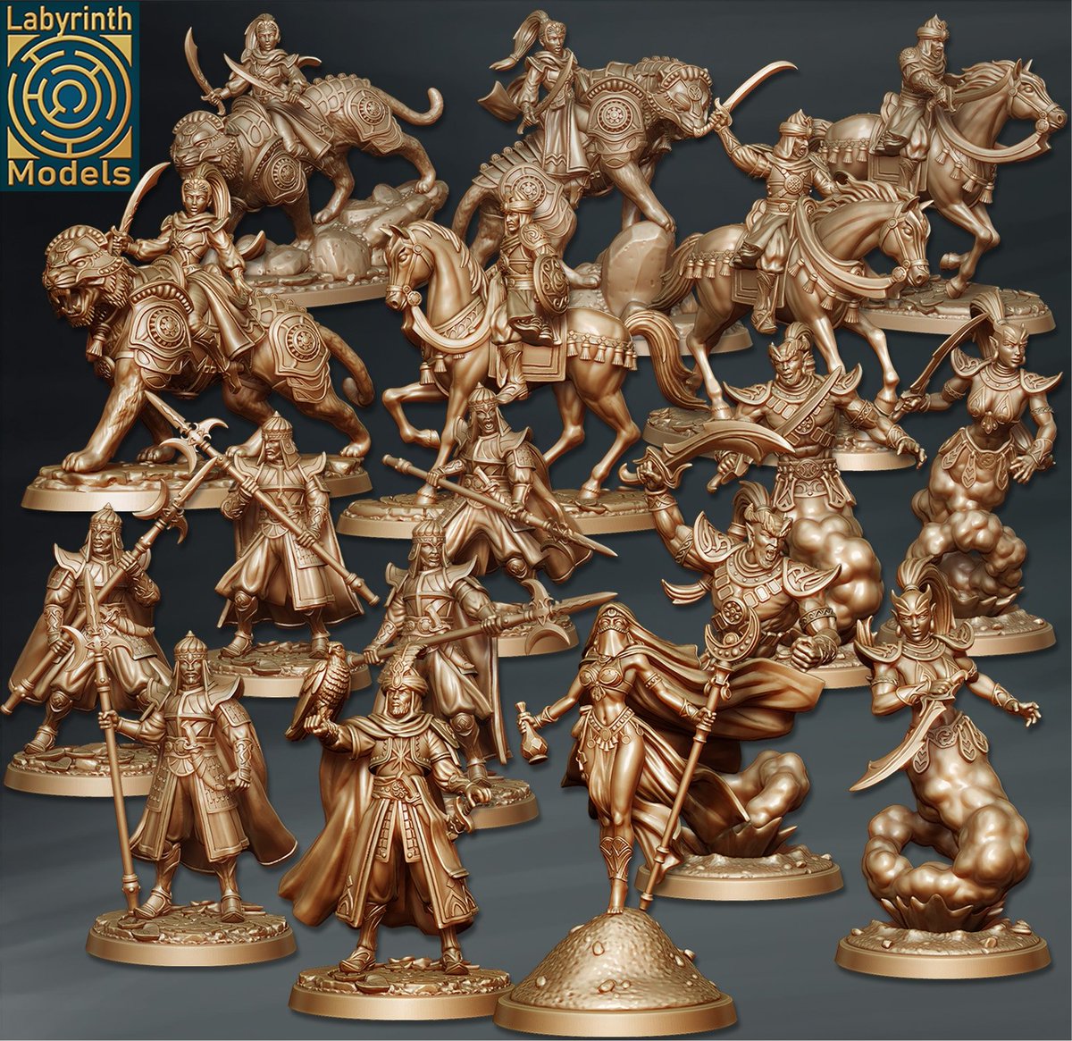 AnimaGamesUK's tweet photo. Cerulean Kingdom Wave 2 by @labyrinth_models available now at Anima Games! View the new range here: https://t.co/e8BEDuvrv0 #Fantasy #Genie #Djinn #MagicLamp #Aladdin #Tabletop #Wargaming #Miniatures #TTRPG #RPG #DnD #Tiger #Cavalry https://t.co/1Uk9gvdEzO