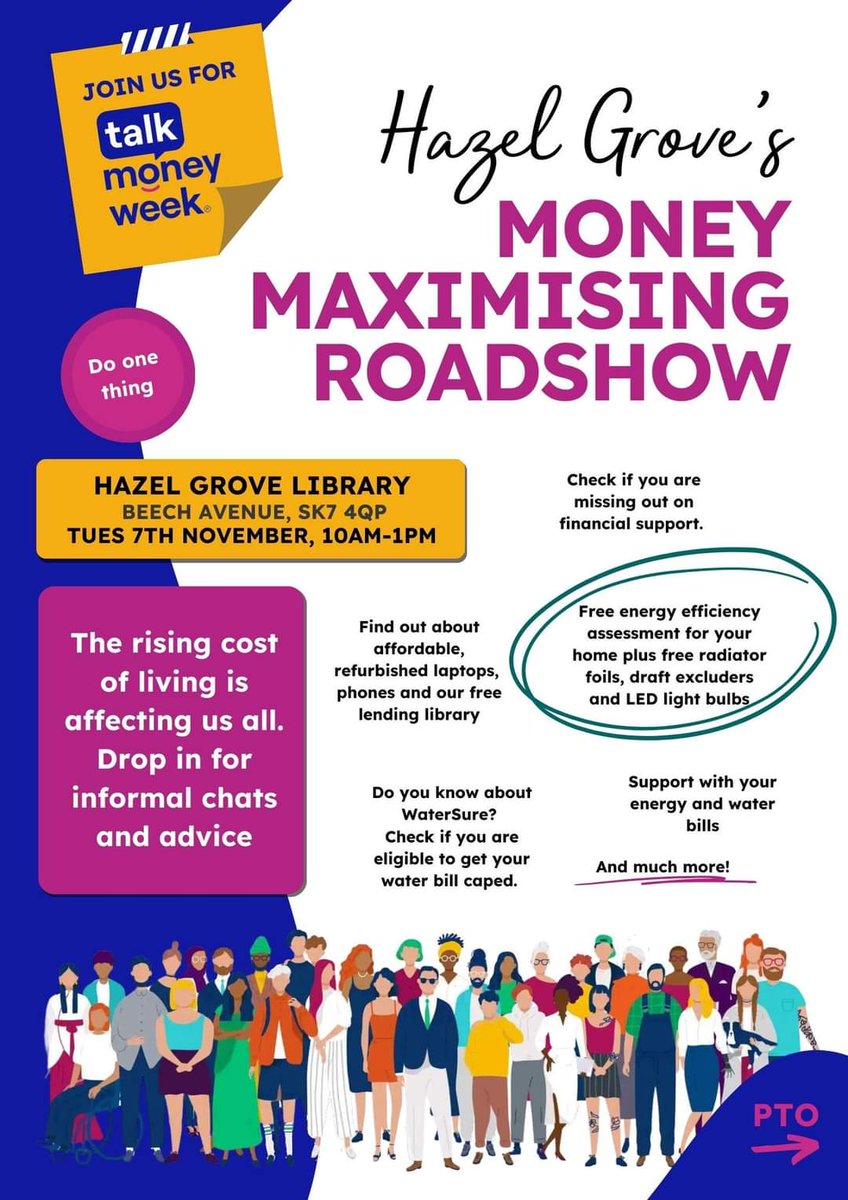 ChallinorInge's tweet photo. We would love to see you for #talkmoneyweek and join us in #doonething This could be coming along to one of our drop ins or simply chatting money with your family. #moneymax @AgeUKStockport @CA_Stockport @OneStockport @startpointsk6 @GroundworkGM @GMPovertyAction @HazelGroveYF https://t.co/tJzBMfDNdF