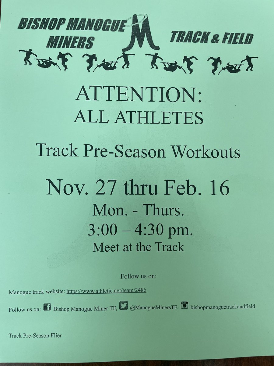 Bishop Manogue T&F tweet media