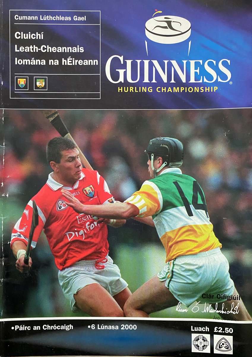 ProgrammesGaa's tweet photo. 2000 All-Ireland Minor Hurling Semi-Final; Dublin v. Cork https://t.co/poVhPja4Cj