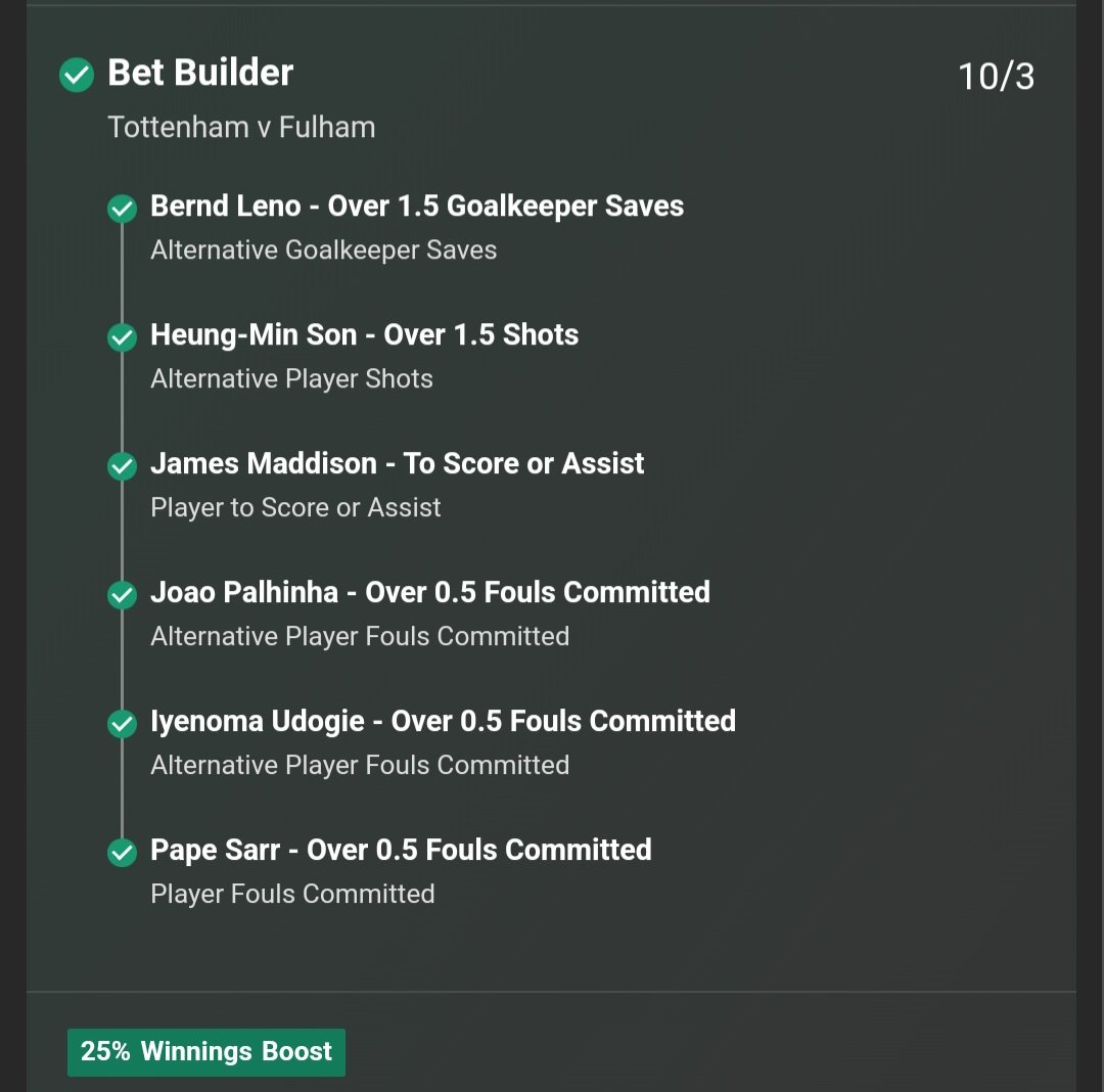 kingpete33's tweet photo. @ValueBetSpotter I won this one https://t.co/vACuF2oq0Q