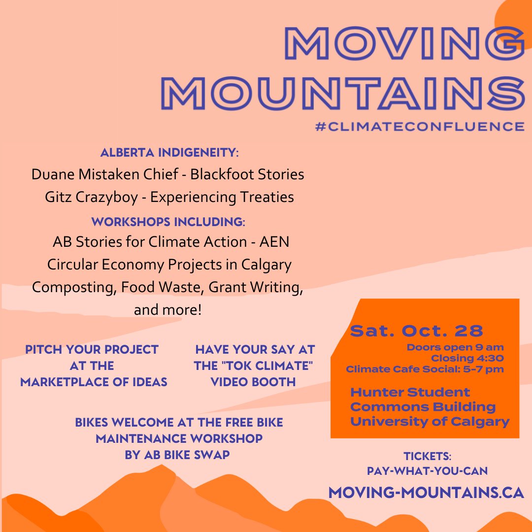 The Arusha Centre (@arushacentre) on Twitter photo This Saturday! Calgary climate action event. Present a workshop or attend! moving-mountains.ca @abenvnetwork @climatehubyyc @albertabikeswap @<a href="/HunterHubYYC/">Hunter Hub @ UCalgary</a> <a href="/ArushaCentre/">The Arusha Centre</a> @calgarydollars This Saturday! Calgary climate action event. Present a workshop or attend! moving-mountains.ca @abenvnetwork @climatehubyyc @albertabikeswap @<a href="/HunterHubYYC/">Hunter Hub @ UCalgary</a> <a href="/ArushaCentre/">The Arusha Centre</a> @calgarydollars