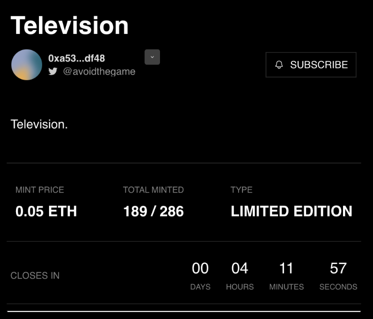 Still 4 hours to mint, will you mint it?