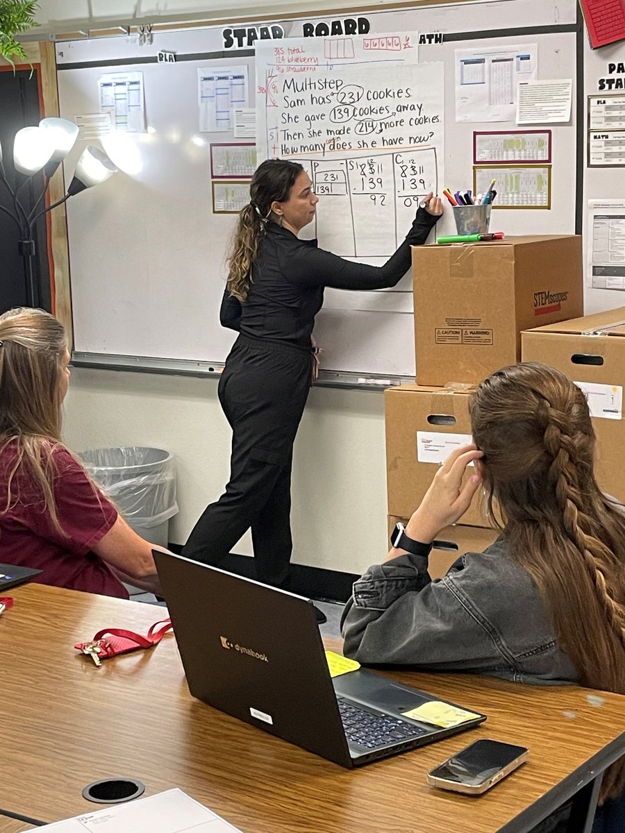Parker Elementary teachers engage in creating an exemplar📝during their lesson study collaboration time. 👥 This campus is full of teacher leaders!