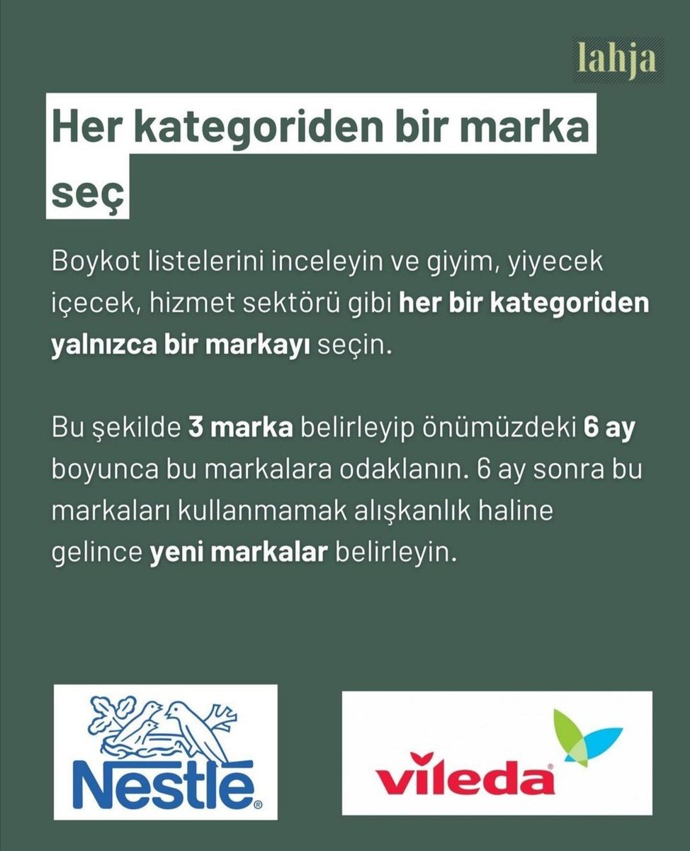 #genocidesupporters ben de bu taktikle boykot çemberimi genişletmeyi hedefliyorum <a href="/LahjaMedia/">Lahja | لهجة</a>