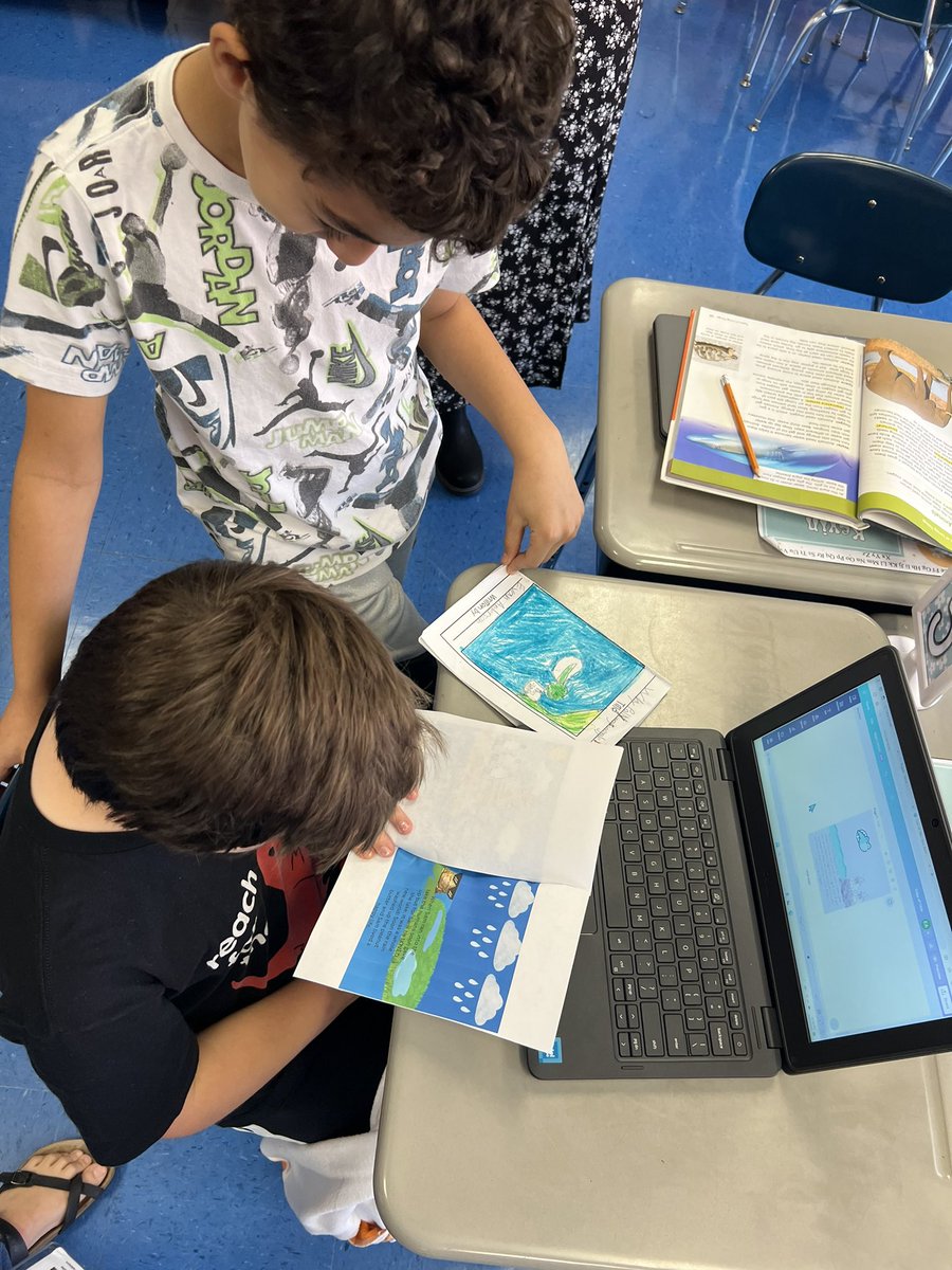 I got a chance to visit <a href="/Mrs_Black3rd/">Samantha Summers-Black</a> and her authors today! Such amazing writers! <a href="/SmyrnaPrimary/">Smyrna Primary</a> #huskyExcellence