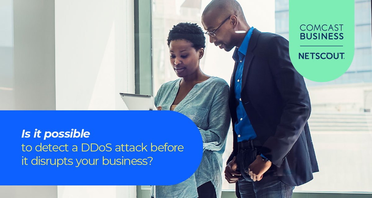 With Comcast Business DDoS Mitigation services, powered by @NETSCOUT, it's easy for enterprises like yours to help protect themselves from the damage or disruption DDoS attacks can wreak. Learn how: bit.ly/CB_NETSCOUT #CybersecurityAwarenessMonth #Cybersecurity