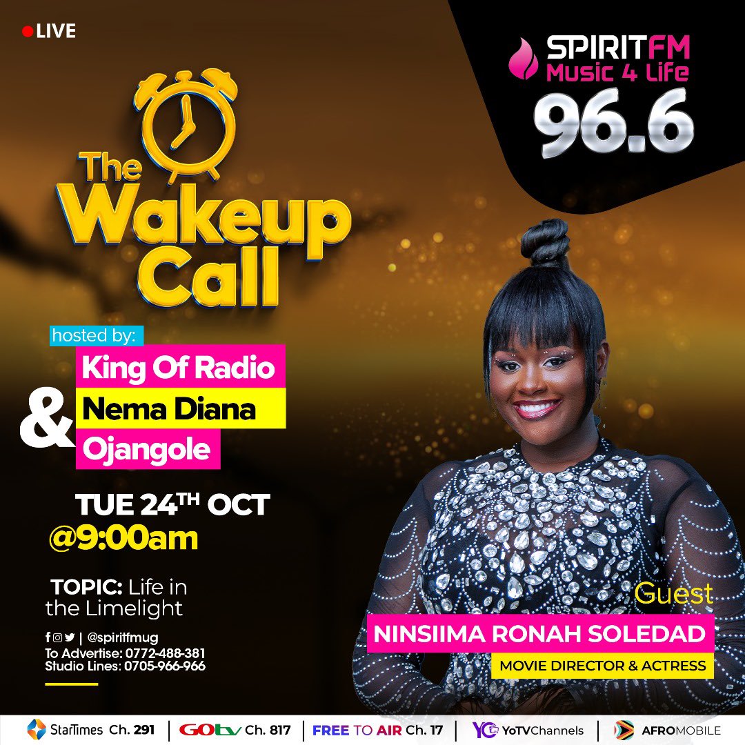 Spiritfm966's tweet photo. As a Christian, would you keep up with a romantic movie actor or actress as a partner when you're not in the same industry with them?

Joining us in the conversation this morning is @Soledad_Ronah to put perspective to this.

#WakeUpCall | #SpiritFM | #Music4Life https://t.co/0M9yQ6xs5r