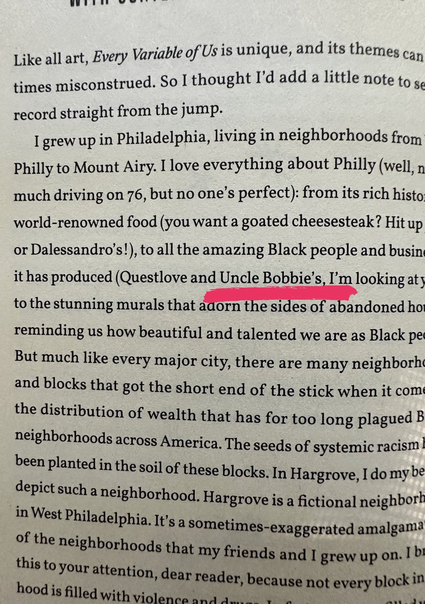 Charles A. Bush (@charlesbush10) on Twitter photo Stopped by the iconic <a href="/UncleBobbies/">Uncle Bobbies</a> this past weekend to sign their stock of EVERY VARIABLE OF US! Swing by to grab a copy and to support local Black owned business ✊🏾✊🏾
Don’t live in Philly? I got you. Link in bio to purchase from Uncle Bobbie’s online 📚 Stopped by the iconic <a href="/UncleBobbies/">Uncle Bobbies</a> this past weekend to sign their stock of EVERY VARIABLE OF US! Swing by to grab a copy and to support local Black owned business ✊🏾✊🏾
Don’t live in Philly? I got you. Link in bio to purchase from Uncle Bobbie’s online 📚
