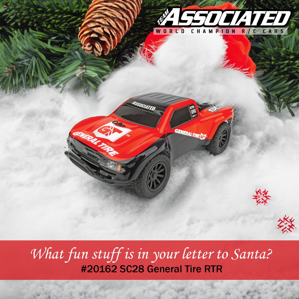 Team_Associated's tweet image. What's on your Team Associated Santa's Wish List?
#20162 SC28 General Tire RTR!
associatedelectrics.com/parts/search/?… @Team_Associated #WeAreAE #teamassociated #teamassociatedrc