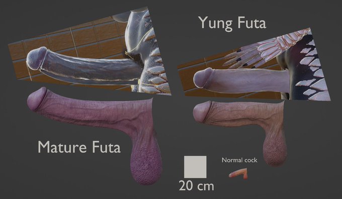 What I've got here? Nothing, just ... Cocks comparation of my upcoming POV animation. 🤪 See WIP version