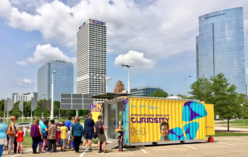 Discover the magic of science in an innovative and engaging way with the Curiosity Cube from <a href="/MilliporeSigma/">MilliporeSigma</a> - Catch it at Discovery World from 11:00am - 4:00pm on October 28th!