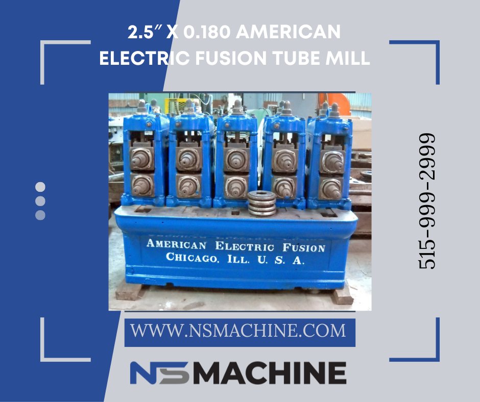 machine_ns's tweet photo. Here is another sale we have going on at NS Machine. This American electric fusion tube mill would be perfect for your business. Call us today for a quote. 515-999-2999.
.
.
.
#industrial #machine #machinist #machinery #madeintheusa #tubemill #metalworking #tooling #mitering https://t.co/iGVVhuhIVF