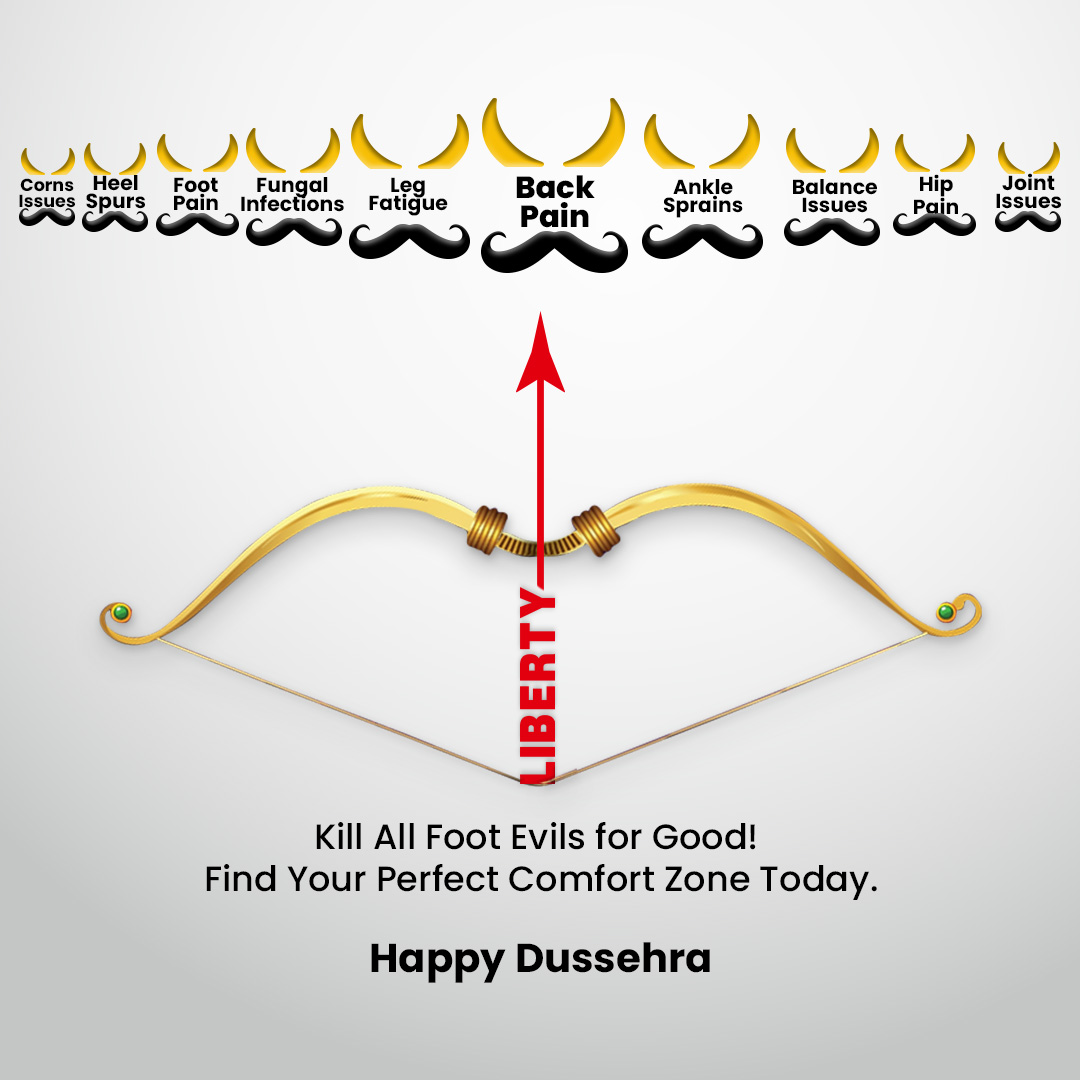 LibertyShoesLtd's tweet image. Step into comfort and leave all evils behind this Dussehra! With Liberty Shoes, embrace the joy of walking towards a brighter, more comfortable future. #HappyDussehra #StepIntoComfort