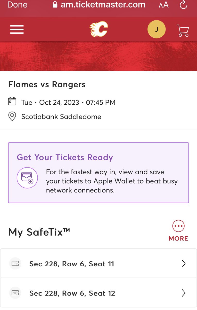 Wanna go to the <a href="/NHLFlames/">Calgary Flames</a> vs <a href="/NYRangers/">New York Rangers</a> game? 

🚨Great seats!🚨

Section 228, row 6, seats 11&amp;12. 

$250 for the pair #flames #nhl #nyr #nyrvscgy #yyc