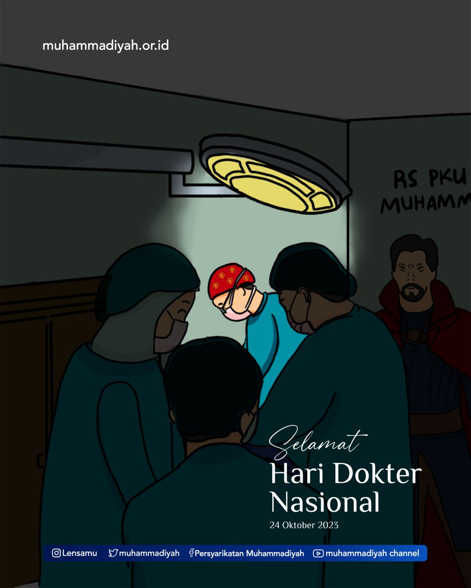 muhammadiyah's tweet photo. Tugas mulia yang diemban seorang dokter bukan hanya untuk sekedar profesi, tapi melayani umat dengan kasih sayang di jalan yang mulia.

Selamat Hari Dokter Nasional, 24 Oktober 2023

#Muhammadiyah #haridokternasional https://t.co/u1R7wCp9xM