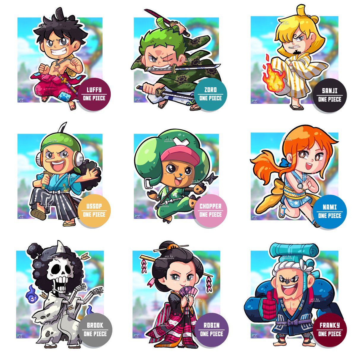 Jaykaelo's tweet photo. Strawhat Crew sticker set for #stickerconmnl2023 https://t.co/o0BHxF66st