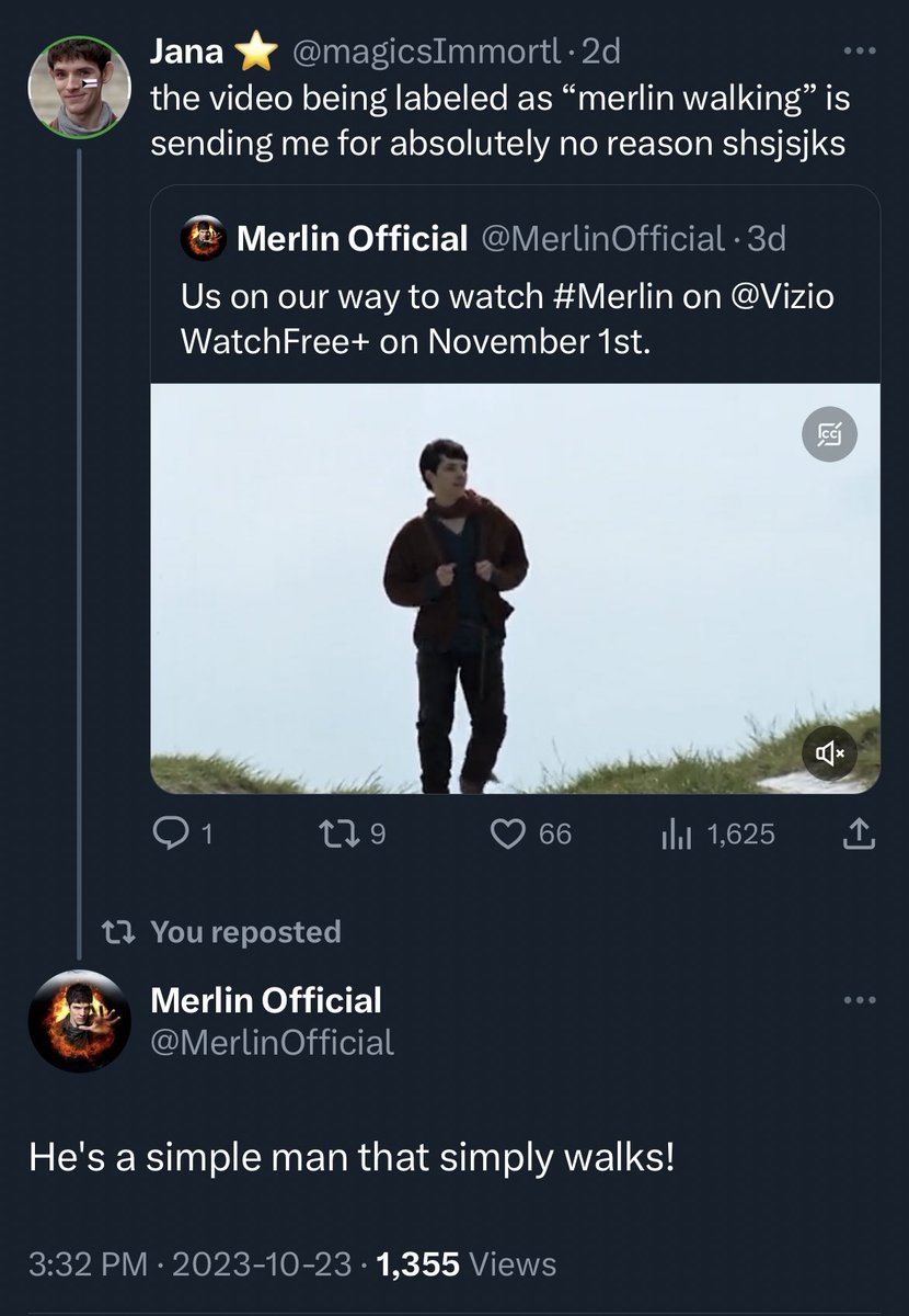magicsImmortl's tweet image. MERLIN THE SIMPLE MAN THAT SIMPLY WALKS 🚶🏻‍♂️
