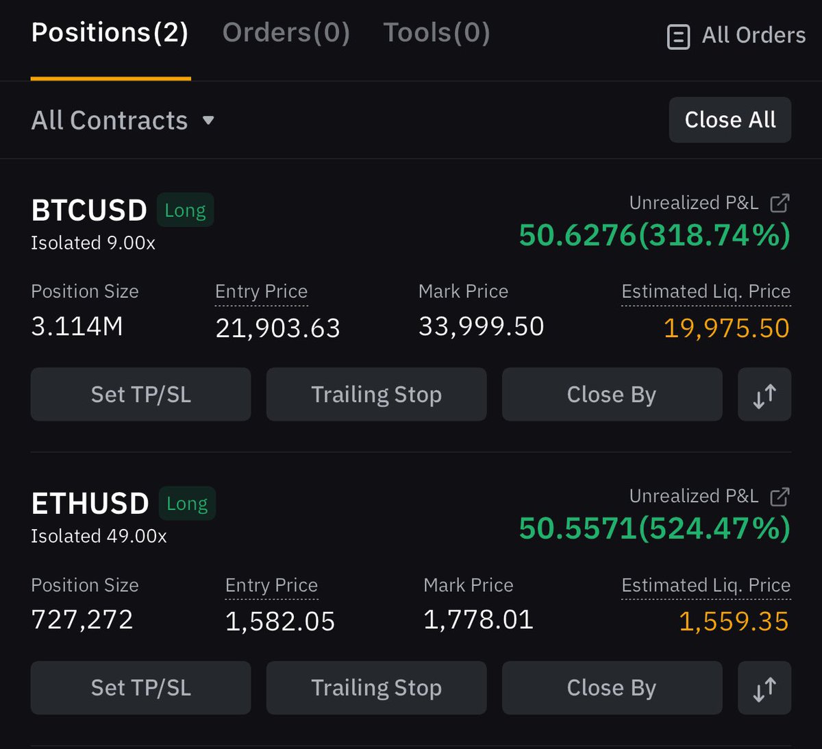 MMCrypto's tweet photo. #BTC &amp; #ETH TRADE: $1.8m profit! https://t.co/d6c9uBs5R3
