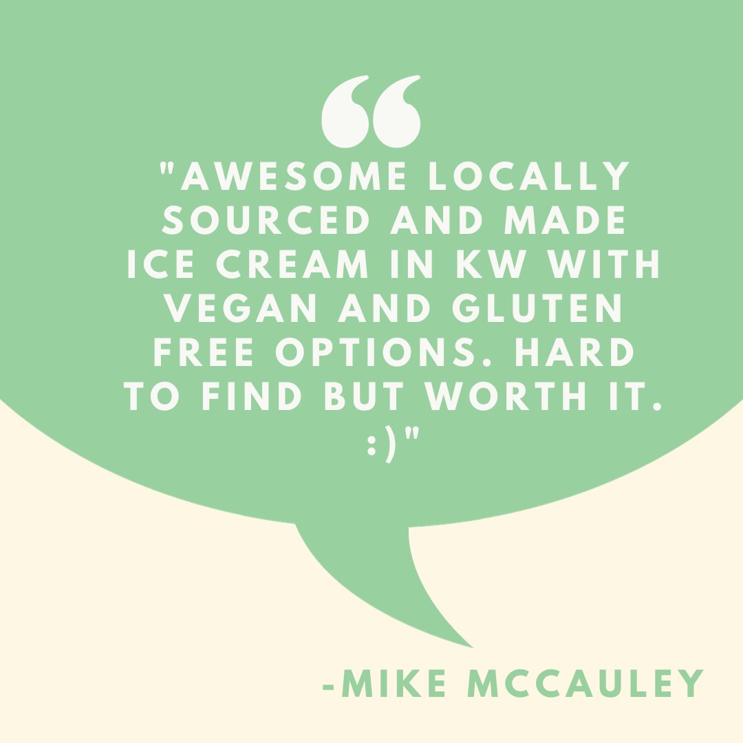 This google review comes from @miketmccauley over 6 years ago when our very first location was REALLY REALLY hard to find.  We're glad we still get to do what we set out to do, bringing the joy of ice cream to everyone, regardless of dietary choices and restrictions!  Happy Monda