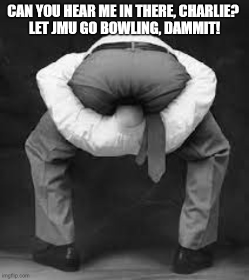 tmadison200's tweet photo. @SenLouiseLucas @CharlieBakerMA Charlie's vision has been severely impaired by his Craniorectal Inversion condition. Should he recover within the next month or two, he will clearly see that the Dukes deserve a bowl game! Get well, Charlie! https://t.co/umgJGVZHWv