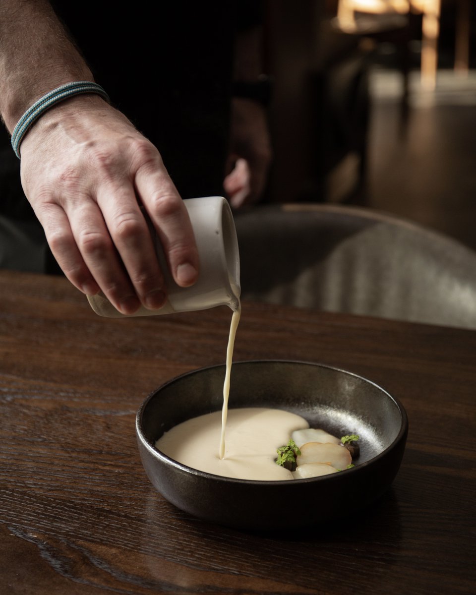 Seattle Restaurant Week ✨ Start your 3-course dinner with Chef’s Roasted Cauliflower Bisque poured table-side and made with smoked scallop and black truffle. Find our full SRW menu and reservations here: bit.ly/45La44X #seattle <a href="/SeattleRW/">Seattle Restaurant Week</a>