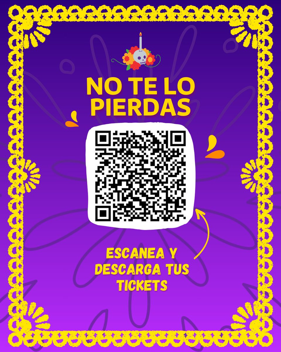 ¡Ya puedes registrarse para asistir a nuestro Festival el próximo 1 de noviembre! 🤩

No te quedes sin tus boletos, escanea el código y regístrate 👈🏼

* Recuerda que este evento es abierto al público en general con previo registro 

#ColegioSuBiré  #DíaDeMuertos