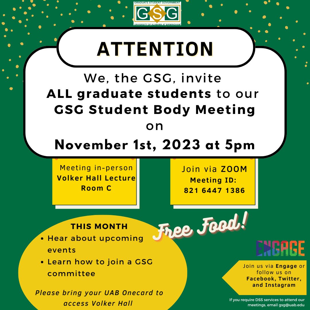 The GSG at UAB tweet media