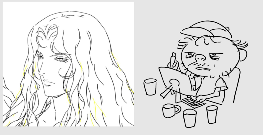 What I draw vs what I look like while drawing it #CastlevaniaNocturne