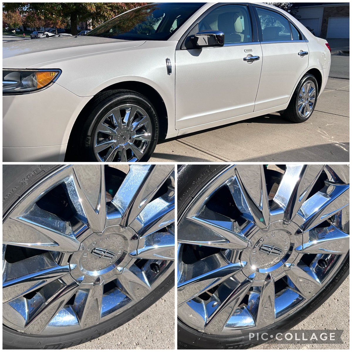 1cardetailer's tweet image. 13year old Lincoln. @flitzpolish took most the pits out of these wheels. #flitz