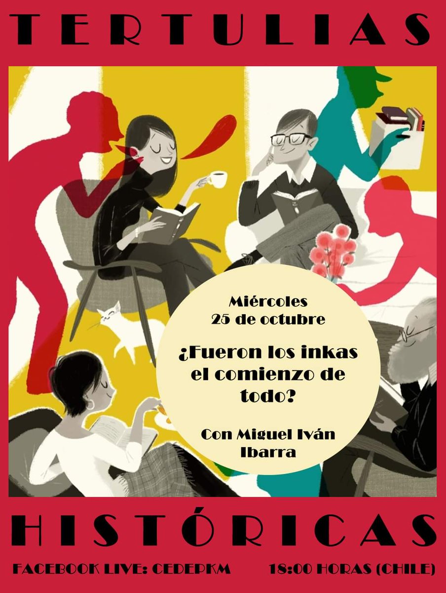 ricardoloyloy's tweet image. Esta vez si que si!! Se nos viene una nueva Tertulia Histórica, el miércoles 25 de octubre a las 18:00 horas con un interesante tema que nos trae don Miguel Iván Ibarra: ¿Fueron los Inkas el comienzo de todo?
#inkas #incas #patrimonio #cultura #educational #culturapopular