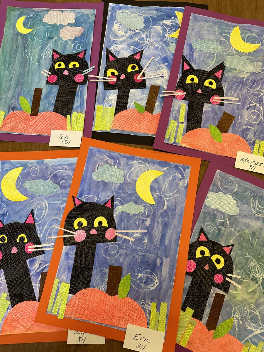 MinutoDanielle's tweet photo. Fall is in the air at Bowling Green Elementary! I am so proud of my amazing student artist!🎨 https://t.co/8IVziXnZcG