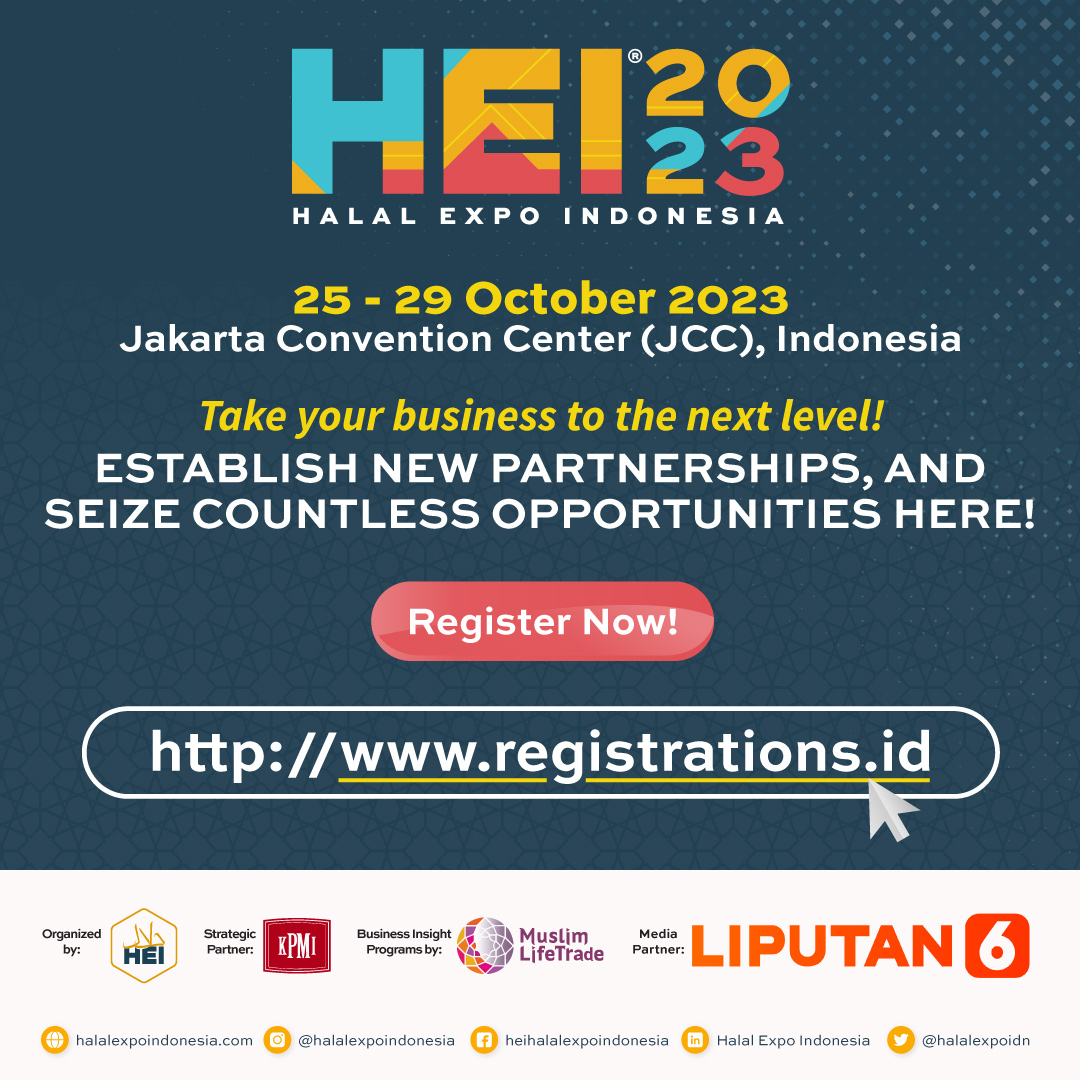 Avoid the rush at the entrance &amp; REGISTER NOW!

We're excited to announce that you can register yourself at halalexpoindonesia.com. Don't miss out on the chance to explore the best showcase from the exhibitors, engage the qualified programs, and network with a wide range of