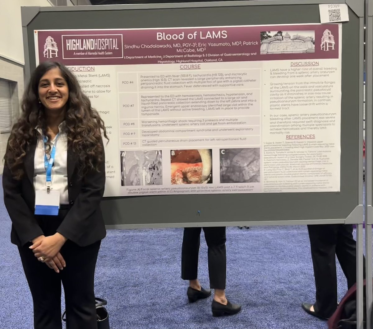 cindwho's tweet photo. Having a blast representing Highland at #ACG2023 in Vancouver ���🇦!! Come check out P2319 &amp; P2236 😄 

@AmCollegeGastro https://t.co/iv6hGfqk7R