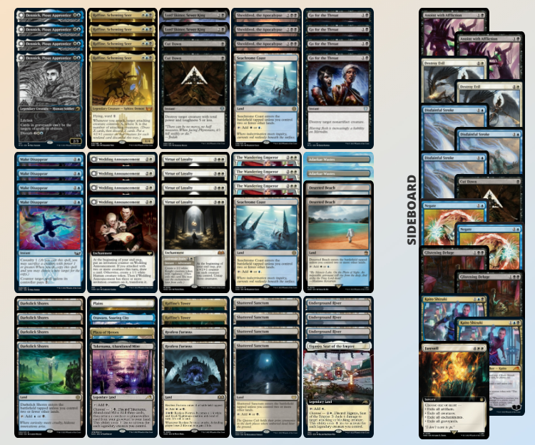 teamcheckgalla's tweet photo. After a good 4-0 at the Qualifier Play-In, a perfect 7-0 at Day1, our mate Andrea Rizzi goes with an unlucky 5-2 at Day2 with Esper Midrange! Anyway an incredible result without testing XD Decklist from @TianMun 
#TEAMCHECKPOINT #MTGArena #ESPERONE
https://t.co/JZAMY6x1wP https://t.co/BHvsoB5X9d