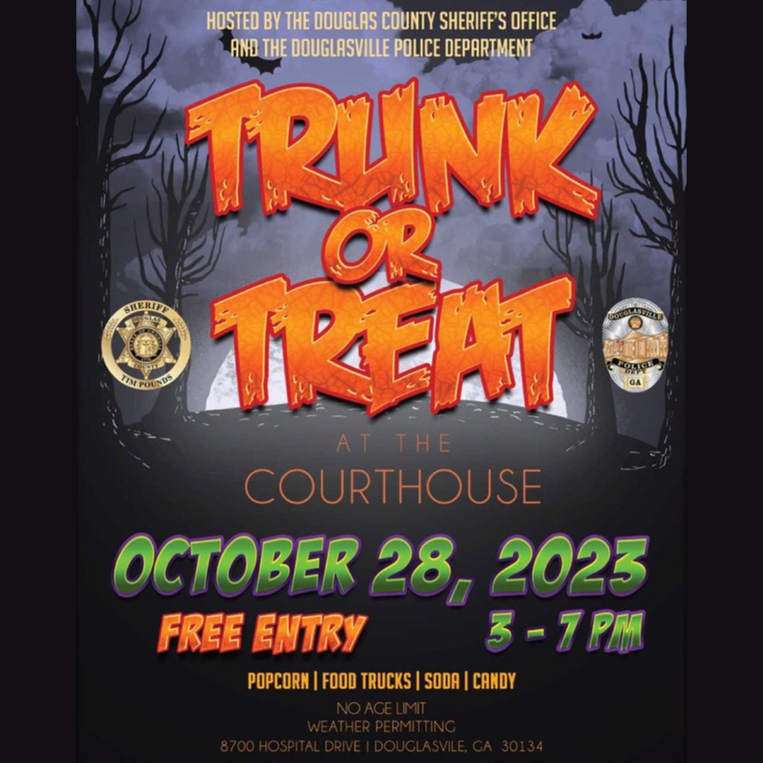Treat the kiddos to a spooktacular night at Trunk or Truck! 👻🎃 #HalloweenFun #FamilyNights #TrickorTreat 🍬🍫

 #ExploreOutsideTheLines #ExploreDouglasCountyGA
