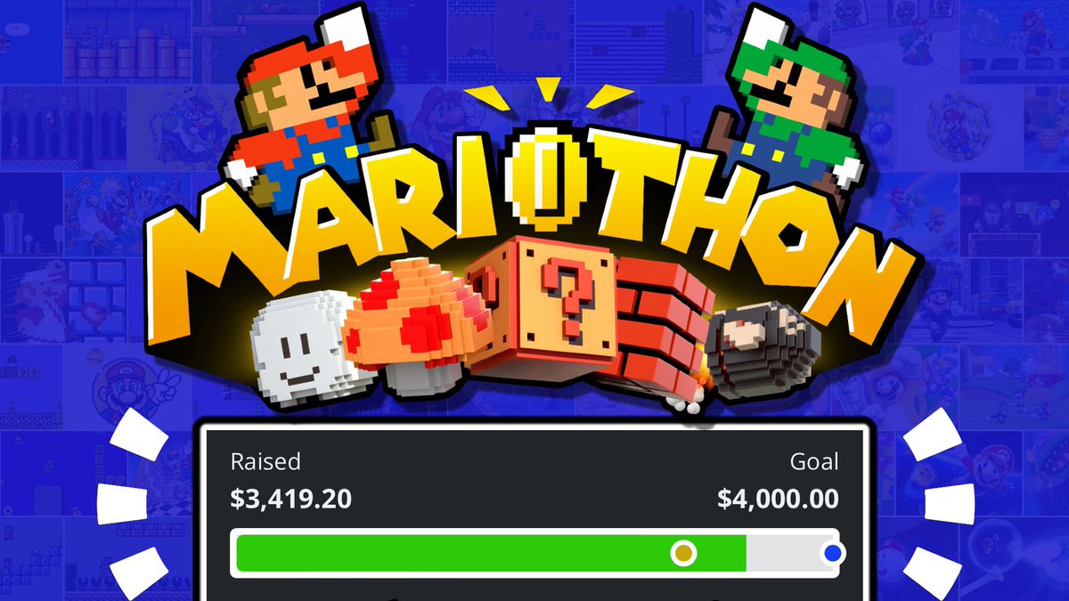 alecandstuffff's tweet photo. After a WEEK of streams, we managed to raise a total of $3,419.20 for #SuperMariothon 2023!

This money is going DIRECTLY to people in need, &amp; couldn’t have been done without the support of the communities that rallied behind this event. GG’s everyone, here’s to the next one! 💙 https://t.co/vRppPzJ95M