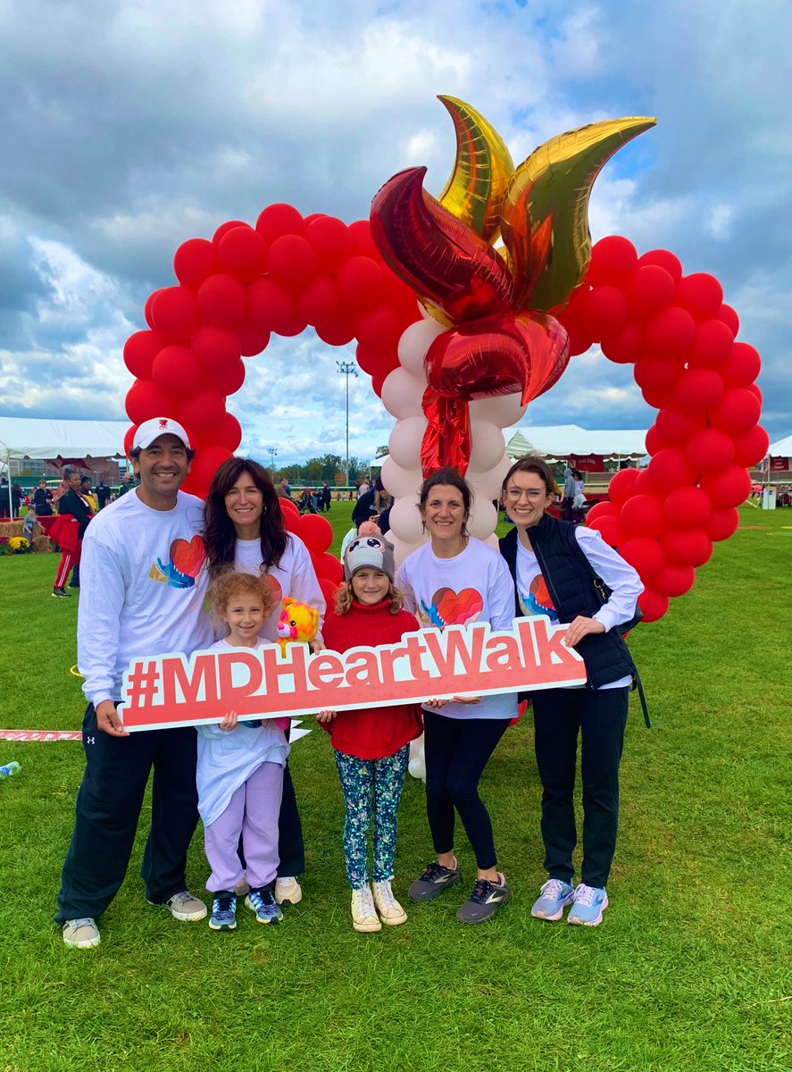 Last weekend, the incredible Hopkins Heart & Vascular Institute team rocked the AHA Heart Walk, raising vital funds to conquer heart disease and save lives! 🏃‍♀️💪❤️ @AHA_Research @heartmaryland #HeartWalk #FightHeartDisease