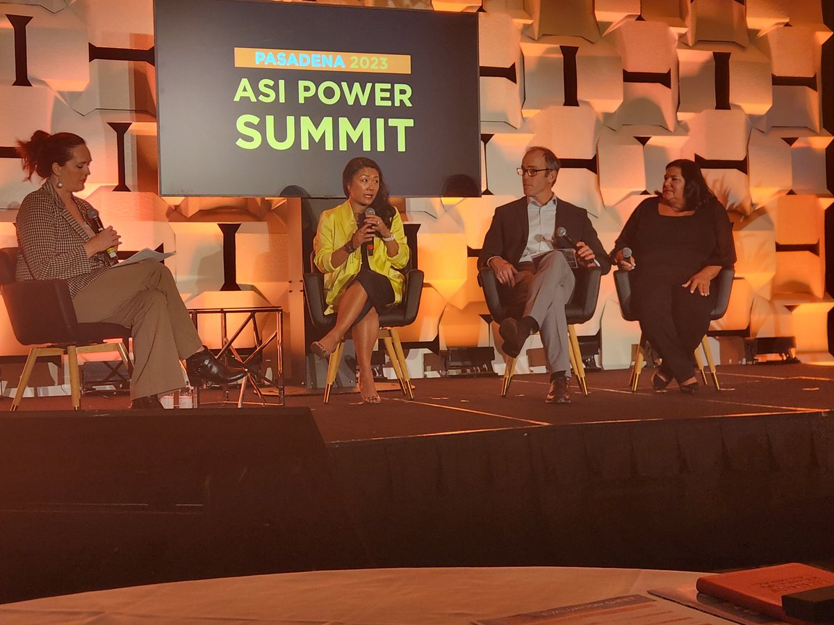 CJ_ASIMedia's tweet photo. Final round! Kathy Cheng, Andy Keller and Sue Lewandowski on Sustainability myths. Cheng: "Can we be sustainable and achieve our goals? The answer is yes." #ASIPowerSummit https://t.co/FDcK7jcq37