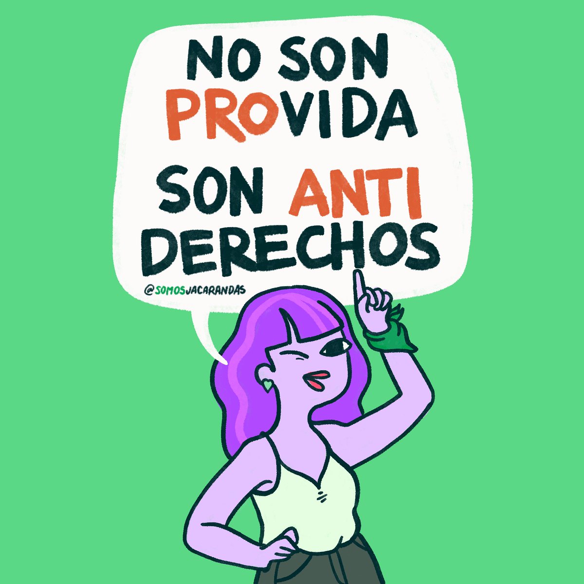💚#AbortoLibre aunque le duela a los antiderechos.