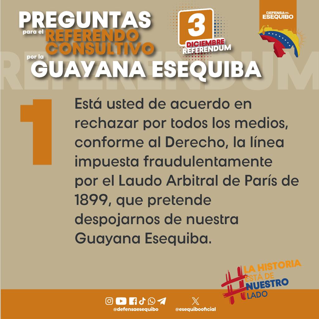 incanal_ve's tweet photo. #IncanalInforma|| El pueblo venezolano está convocado este próximo #3Dic a votar #5VecesSí para ratificar el respaldo a la lucha por nuestro territorio Esequibo 🇻🇪
@TransporteGobVe https://t.co/Cr9MGAHE9z