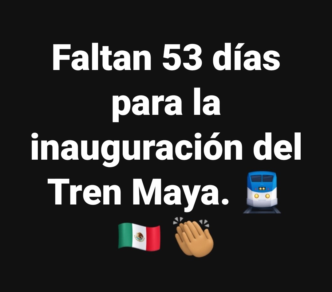 ndurancoronado's tweet photo. INICIA CUENTA REGRESIVA....‼️

#TrenMaya 
#SúbeteAlTren https://t.co/QugLCFlfoX
