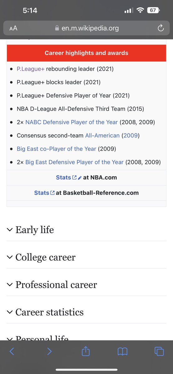 Isaac__NBA's tweet photo. Look at these accolades in the “P League”
Redemption story loading! #Thabeet https://t.co/SEvn7cssBQ