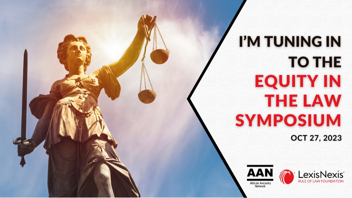 Join me and others for the @LexisNexis Rule of Law Fellowship 2023 Equity in the Law Symposium! bit.ly/EquityInTheLaw…

#LexisNexisFellowship #LNFellowship #LexisNexisDiversity #LNDiversity
