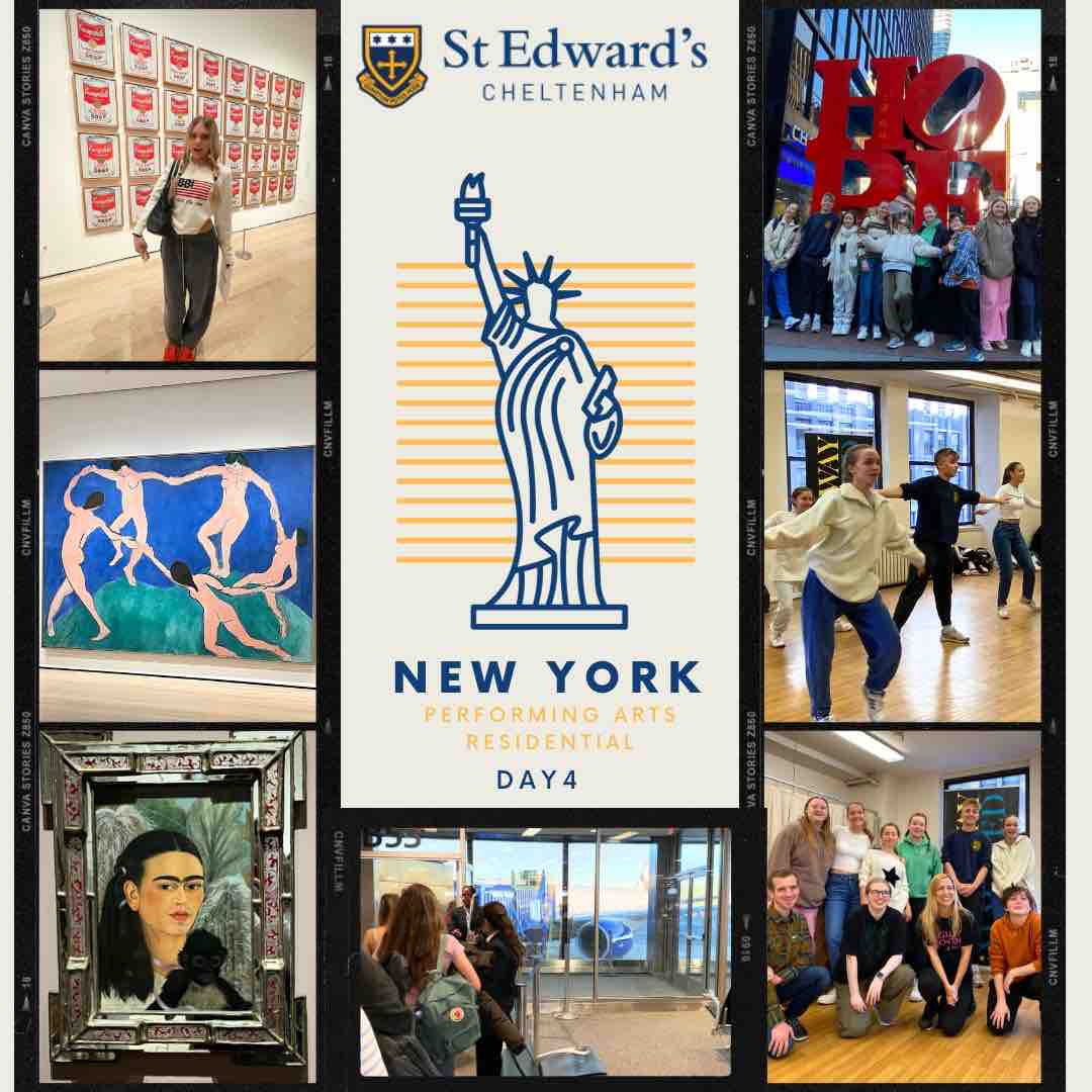 StEdwardsChelt's tweet photo. Our final day in NYC divided the group between a visit to MOMA to see iconic modern art, and a Legally Blonde workshop with a former member of the Broadway cast & current MD of Little Shop of Horrors.
An amazing weekend of new experiences.
#SECtrips #SECart #SECdrama #SECmusic https://t.co/s9VFhdhXI9
