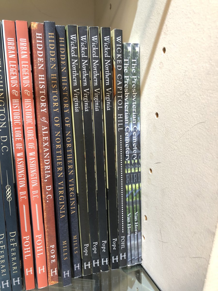 MichaelLeePope's tweet photo. The gift shop currently has copies of Wicked Northern Virginia and Hidden History of Alexandria, DC. Apparently they’re all sold out of the #ByrdMachine https://t.co/UzJzQbDYkv